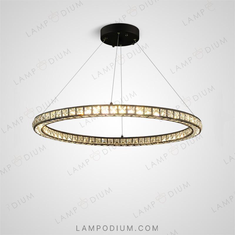 Circular chandeliers and lamps INDOR ONE