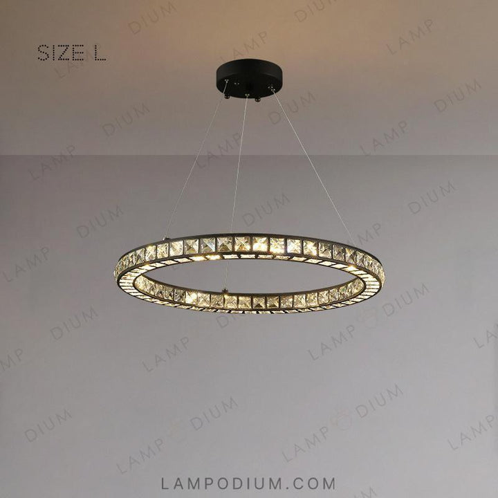 Circular chandeliers and lamps INDOR ONE