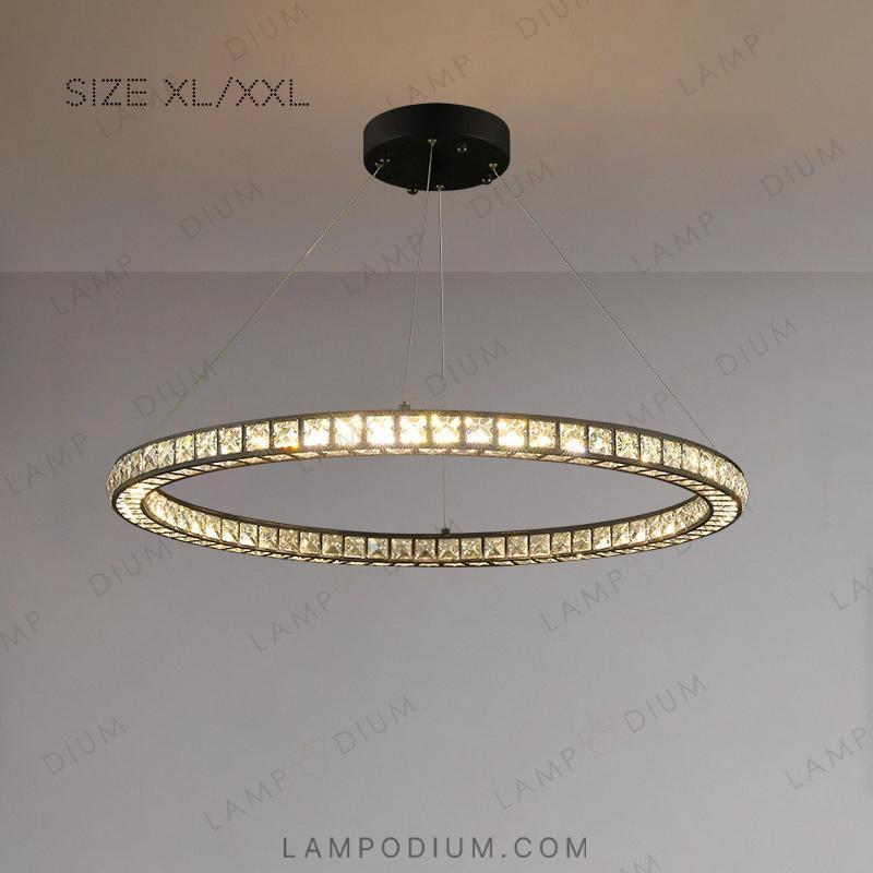 Circular chandeliers and lamps INDOR ONE