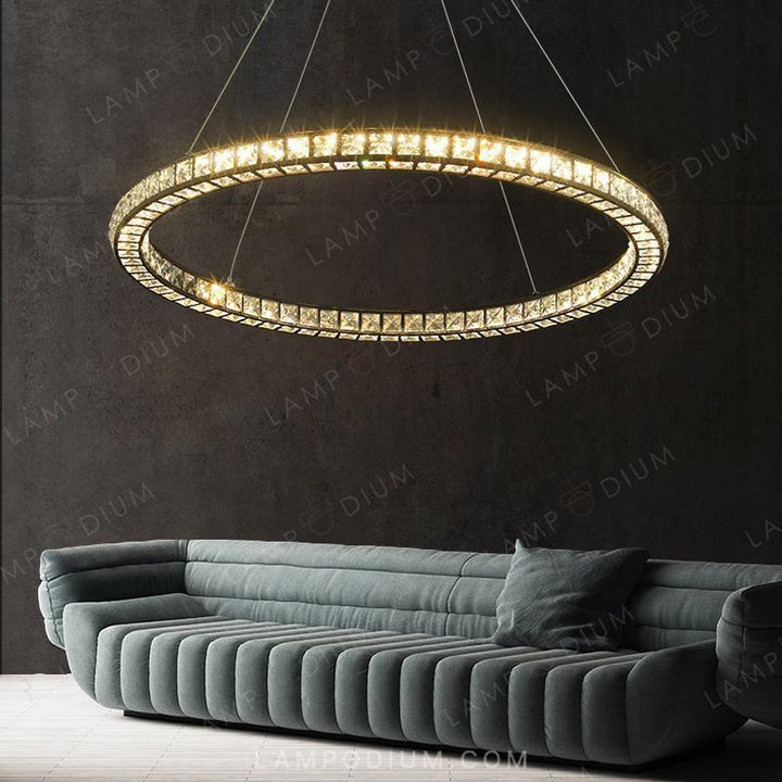 Circular chandeliers and lamps INDOR ONE