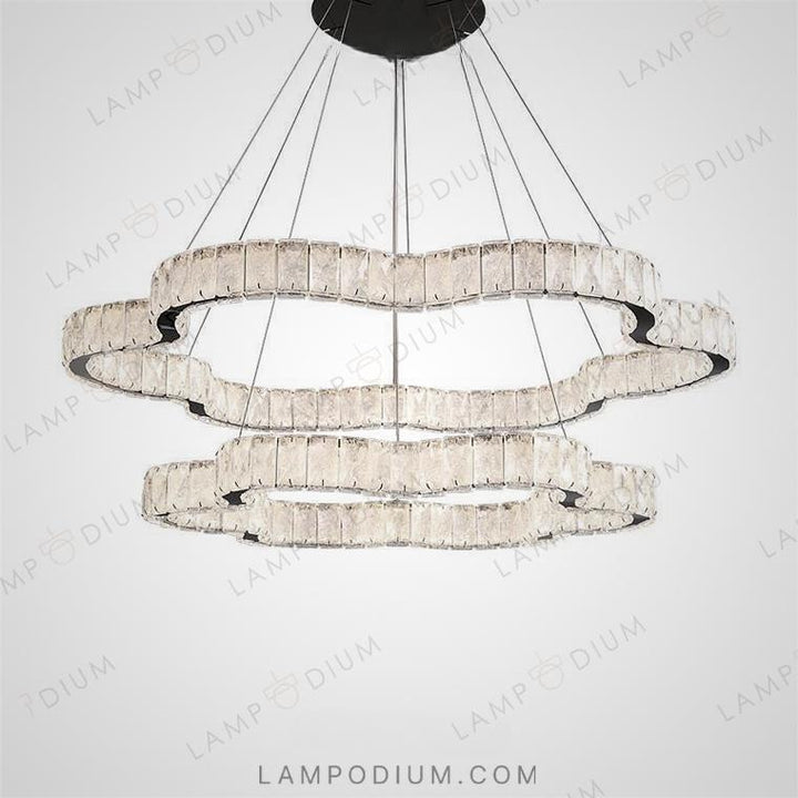 Circular chandeliers and lamps INGVALD