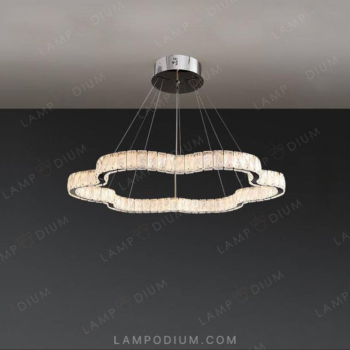 Circular chandeliers and lamps INGVALD