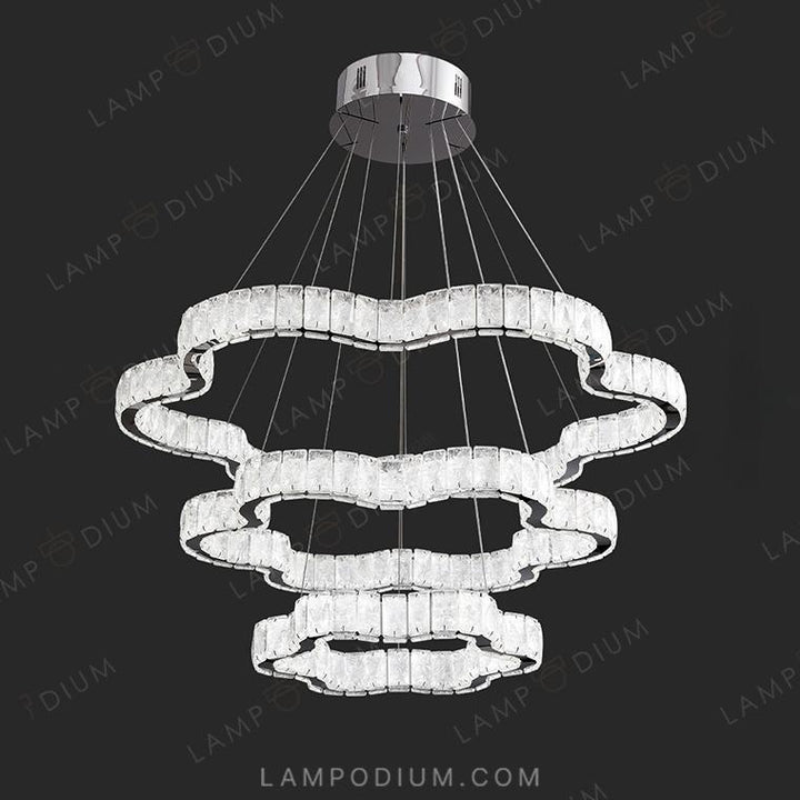 Circular chandeliers and lamps INGVALD