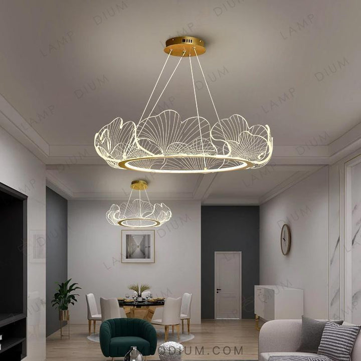 Circular chandeliers and light fixtures INTENS