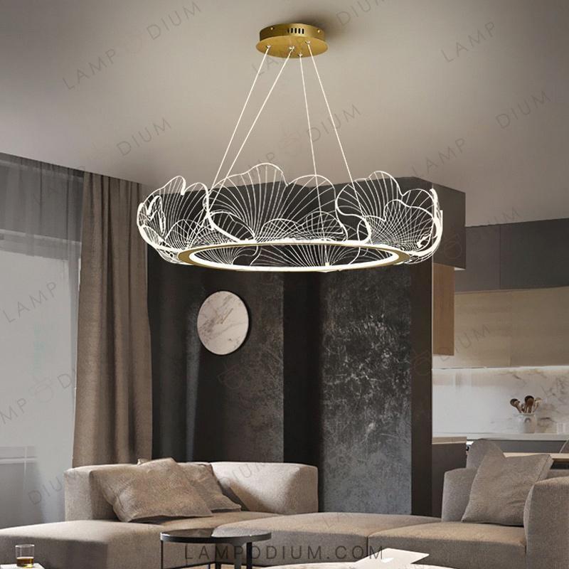 Circular chandeliers and light fixtures INTENS