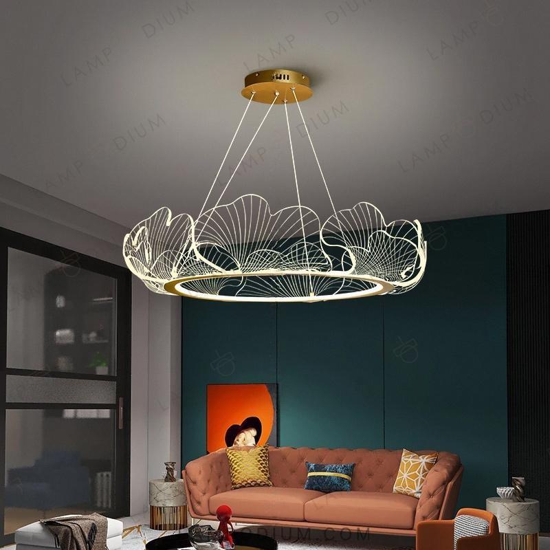 Circular chandeliers and light fixtures INTENS