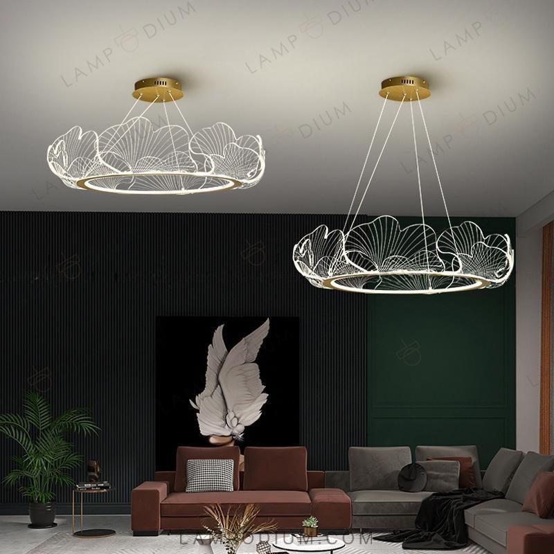 Circular chandeliers and light fixtures INTENS