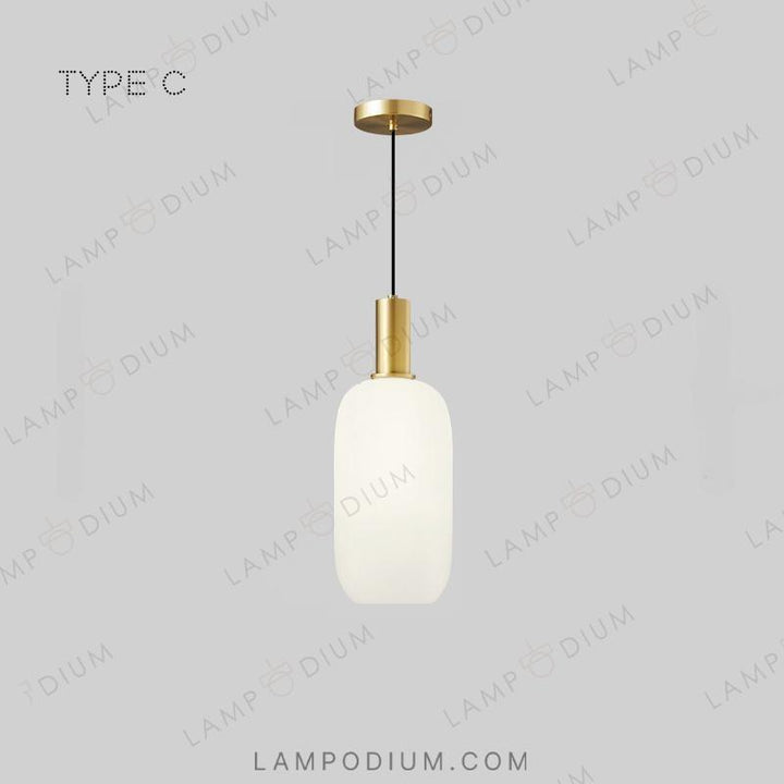 Pendant light IRIS WHITE