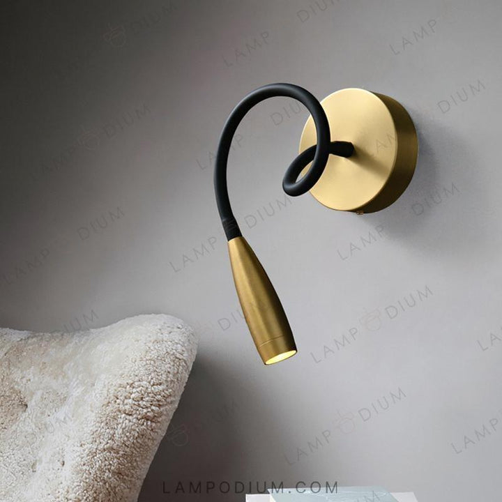 Wall lamp with flexible fastening ISIS