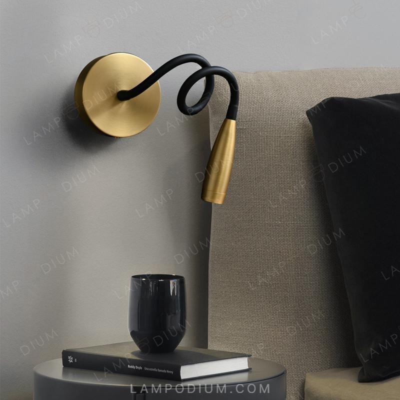 Wall lamp with flexible fastening ISIS