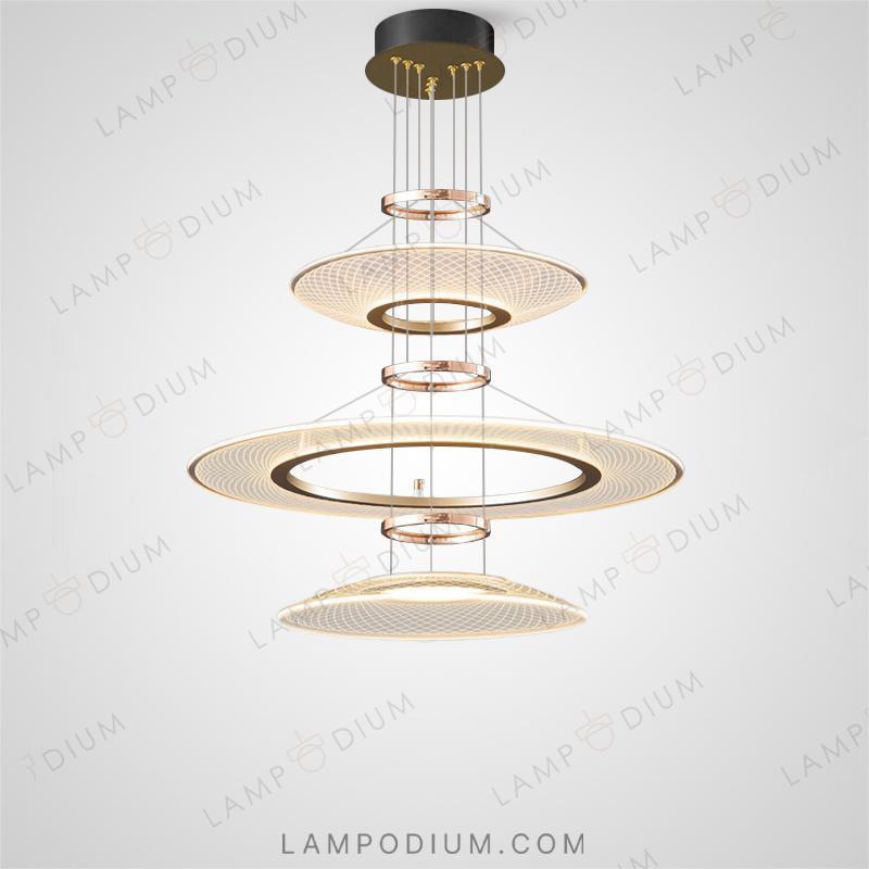 Circular chandeliers and light fixtures ISTRAL