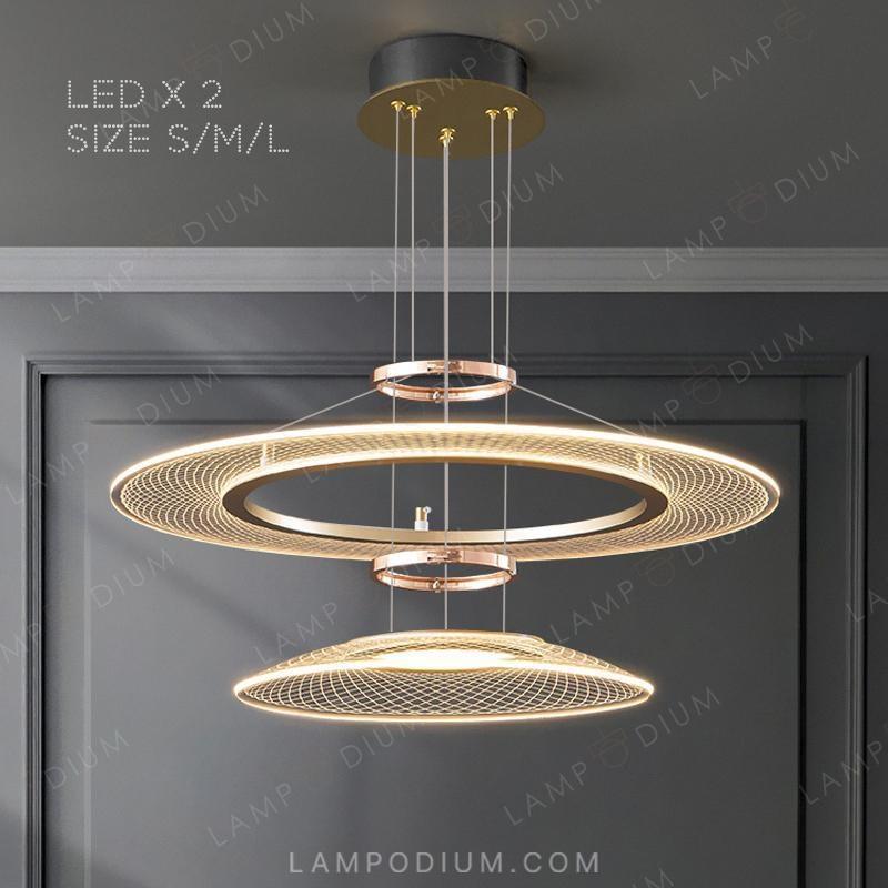 Circular chandeliers and light fixtures ISTRAL