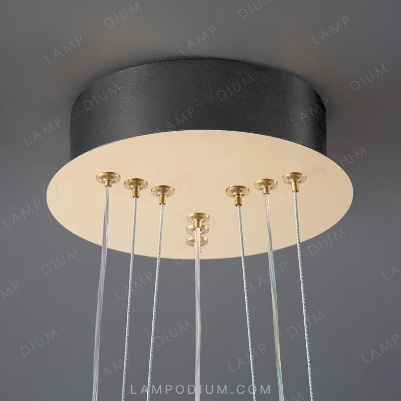 Circular chandeliers and light fixtures ISTRAL