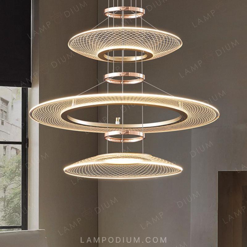 Circular chandeliers and light fixtures ISTRAL