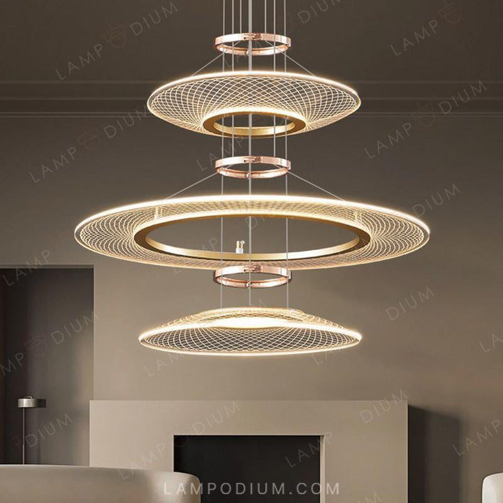 Circular chandeliers and light fixtures ISTRAL