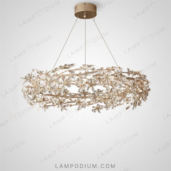 Circular chandeliers and light fixtures JASMIN