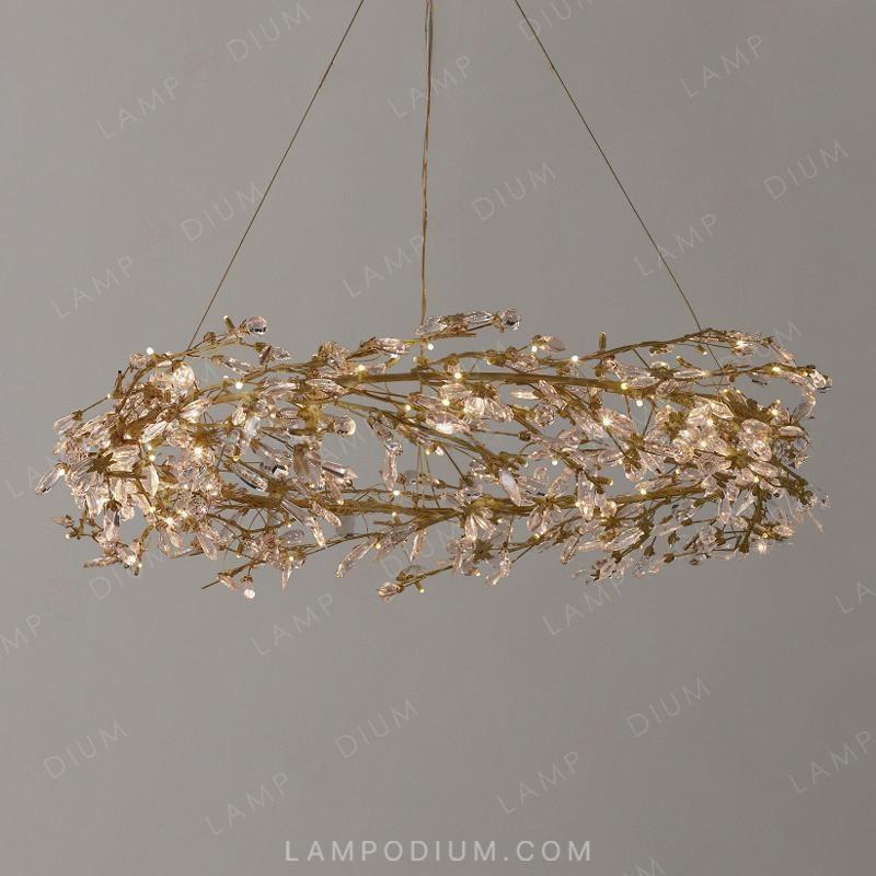 Circular chandeliers and light fixtures JASMIN