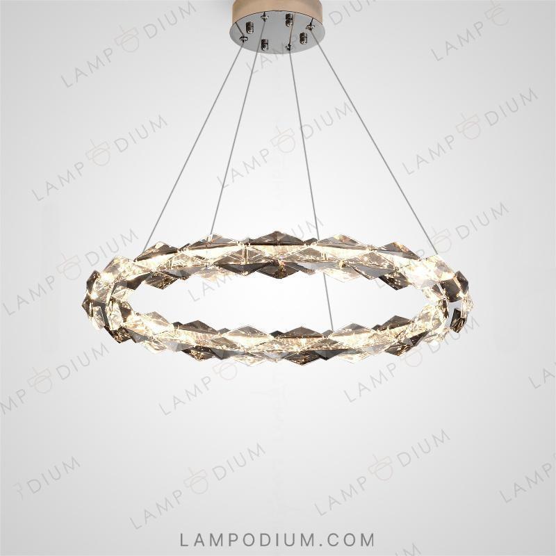 Circular chandeliers and light fixtures. JENNIFER ONE