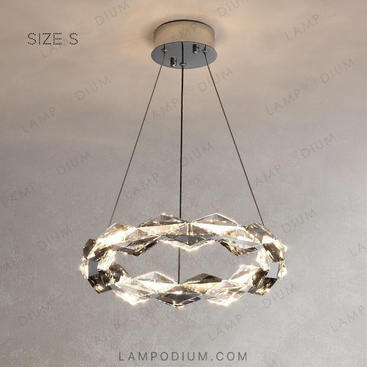 Circular chandeliers and light fixtures. JENNIFER ONE