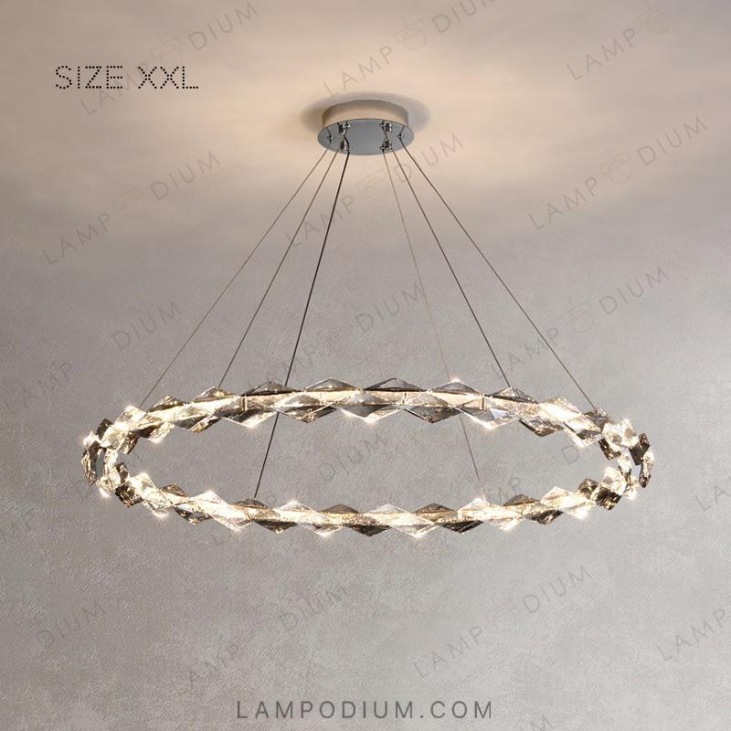 Circular chandeliers and light fixtures. JENNIFER ONE