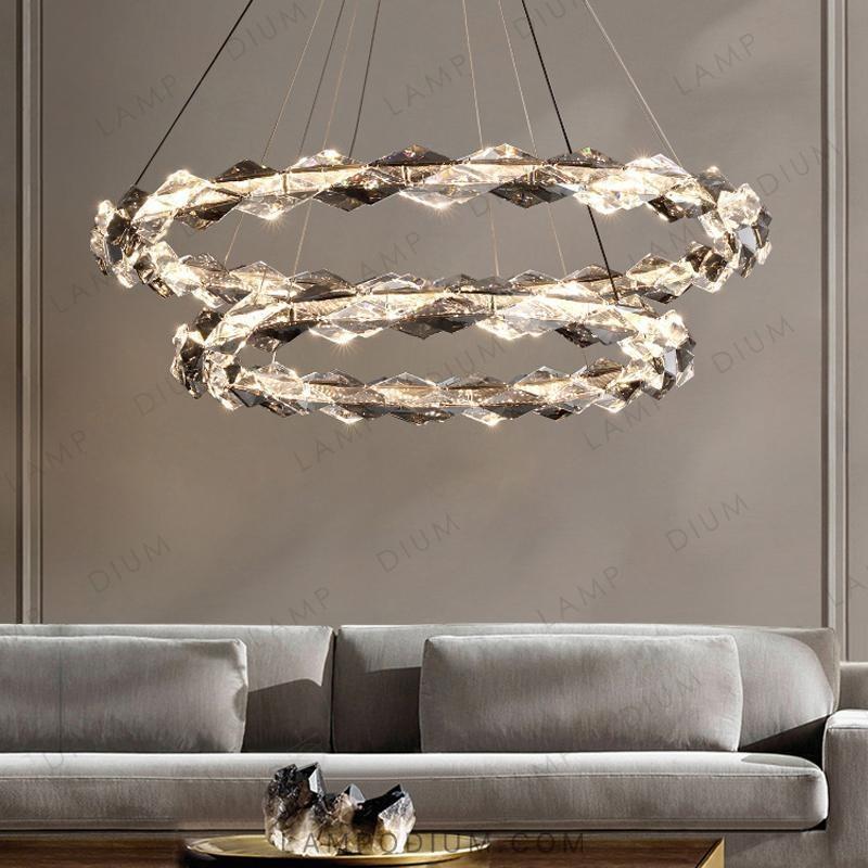 Circular chandeliers and light fixtures JENNIFER