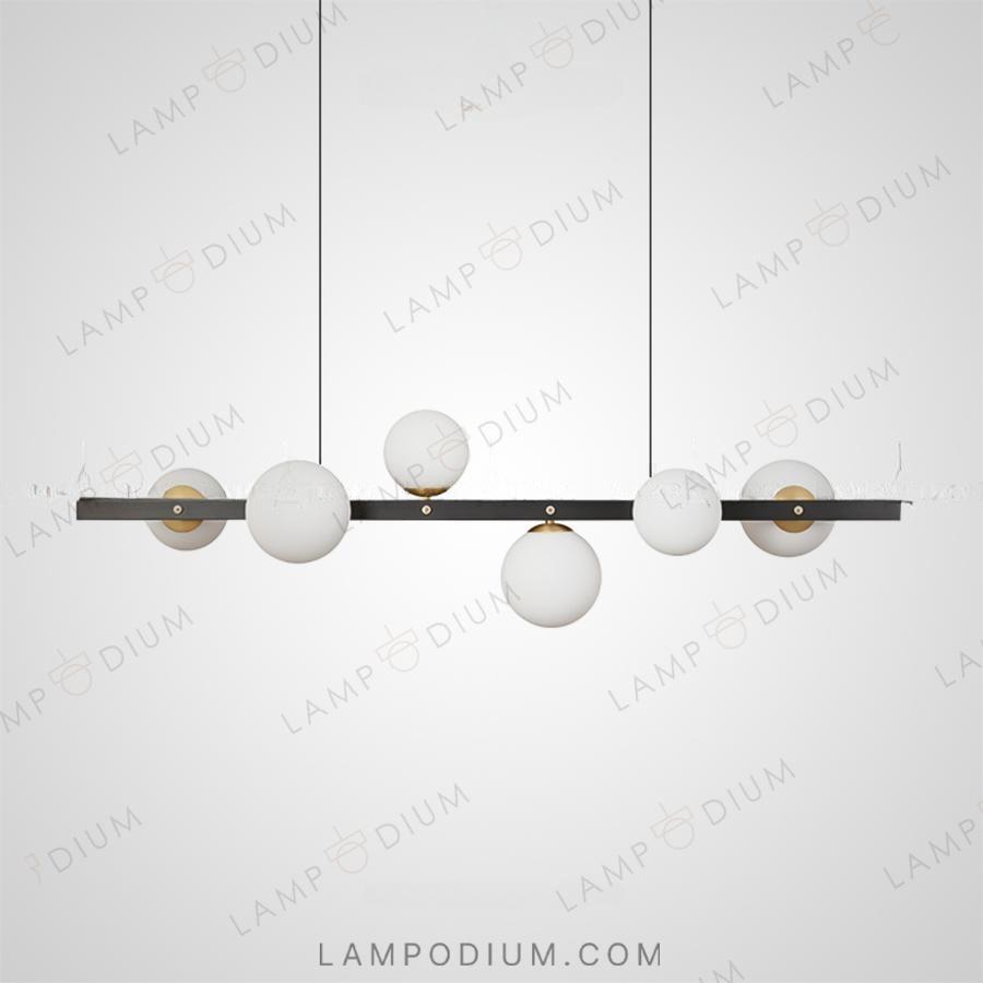 Linear, row luminaire JUDITH