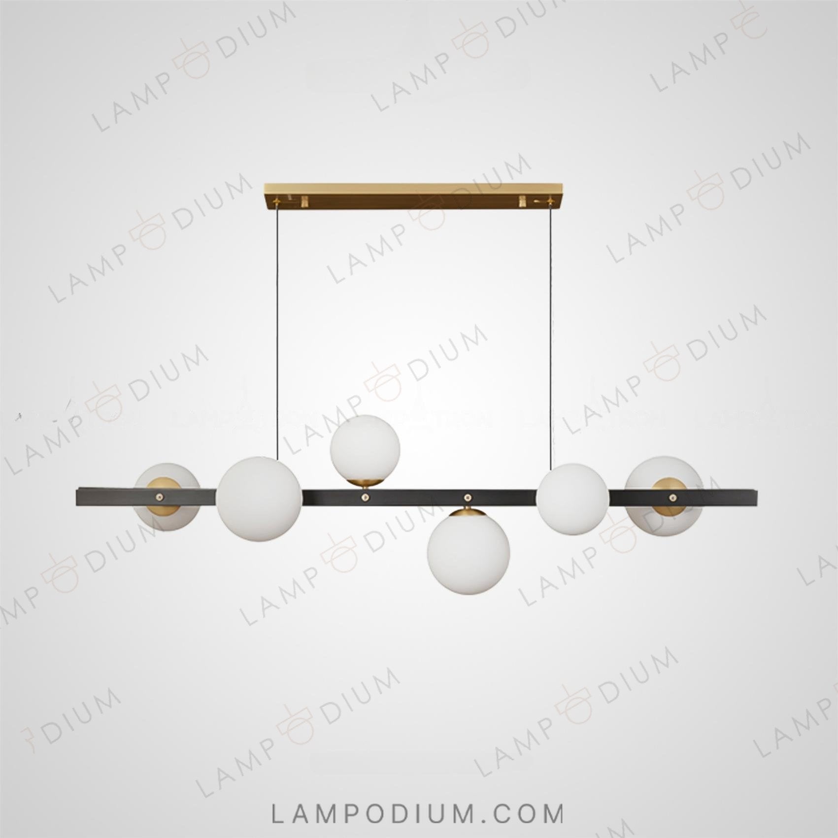 Linear, row luminaire JUDITH