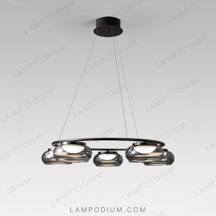 Circular chandeliers and light fixtures JULIANO