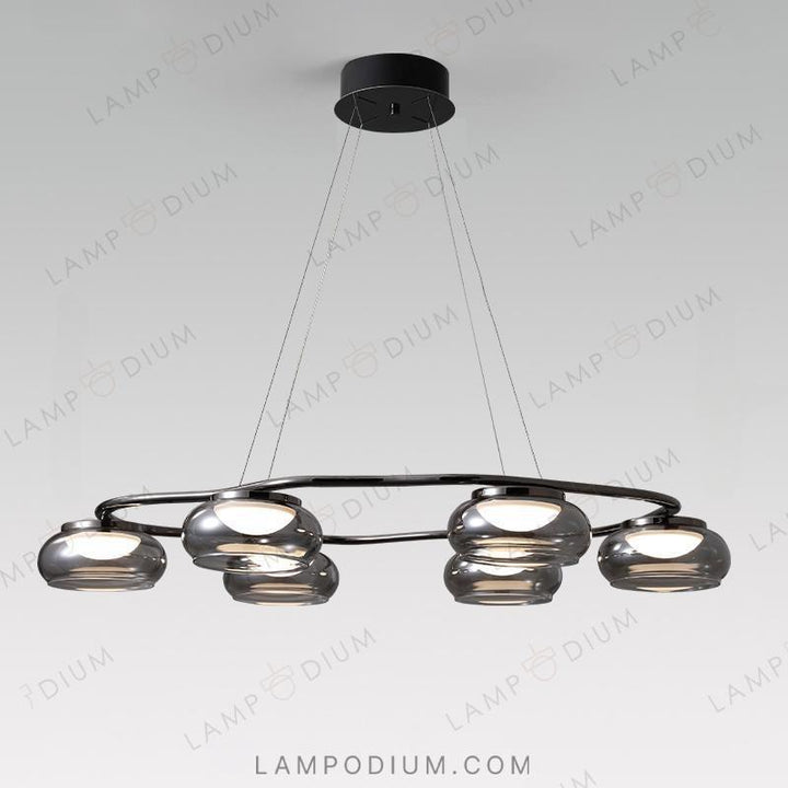 Circular chandeliers and light fixtures JULIANO