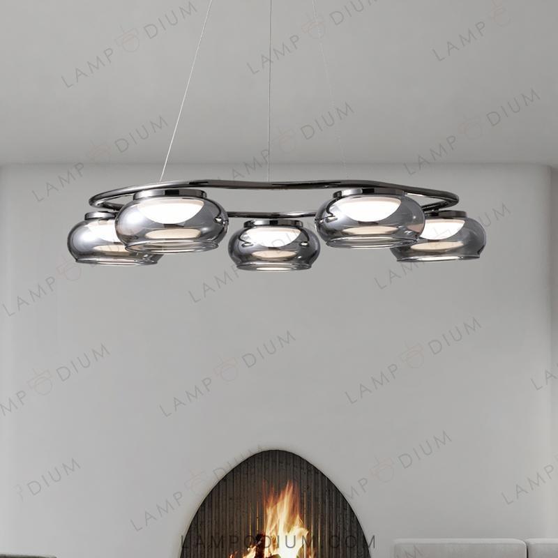 Circular chandeliers and light fixtures JULIANO