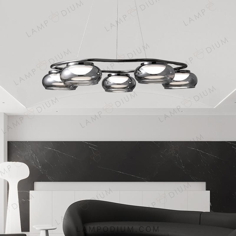 Circular chandeliers and light fixtures JULIANO