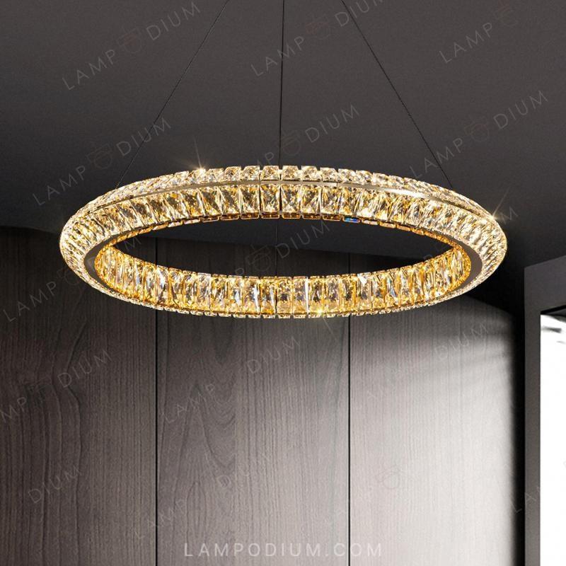 Circular chandeliers and light fixtures KAISER ONE