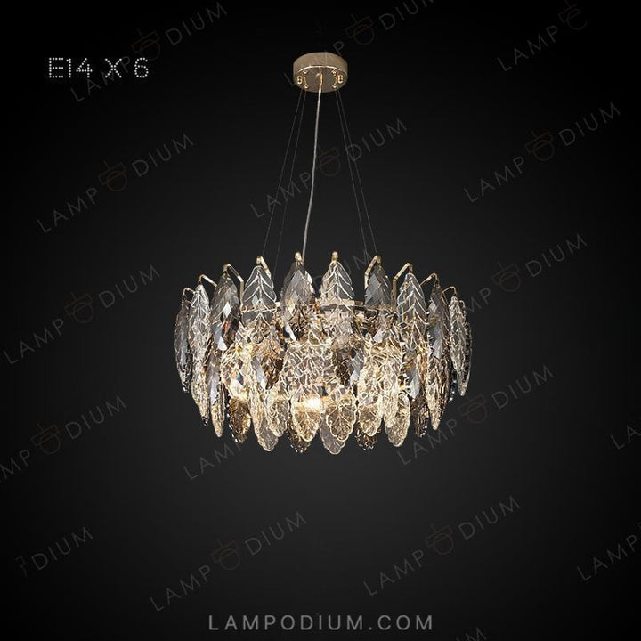 Circular chandeliers and light fixtures KARELLA