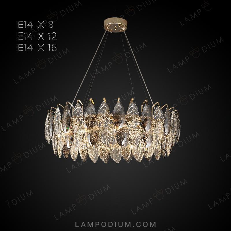 Circular chandeliers and light fixtures KARELLA