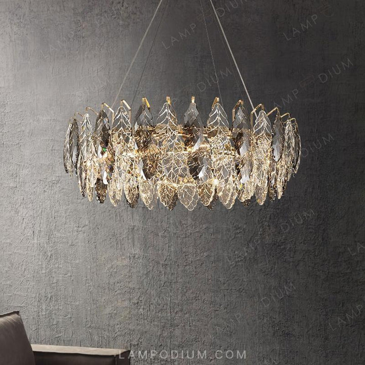 Circular chandeliers and light fixtures KARELLA