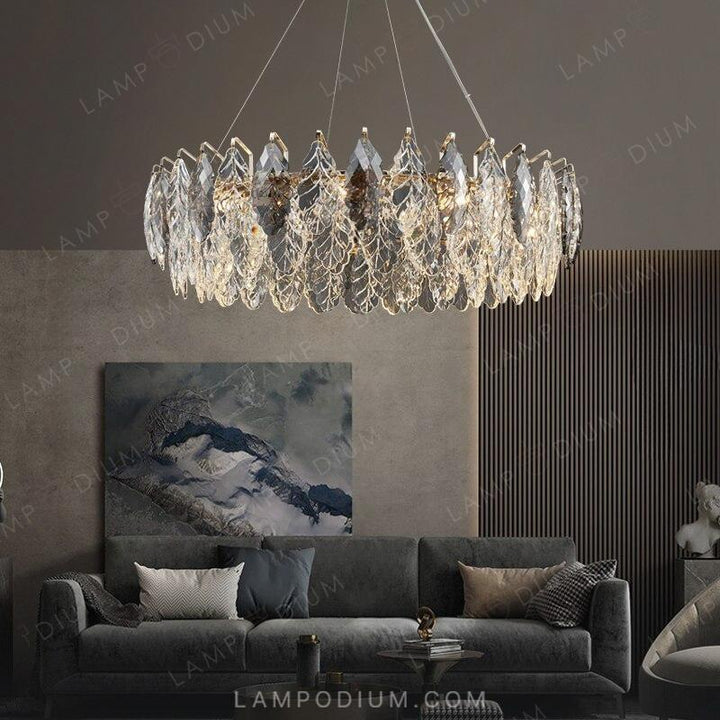 Circular chandeliers and light fixtures KARELLA