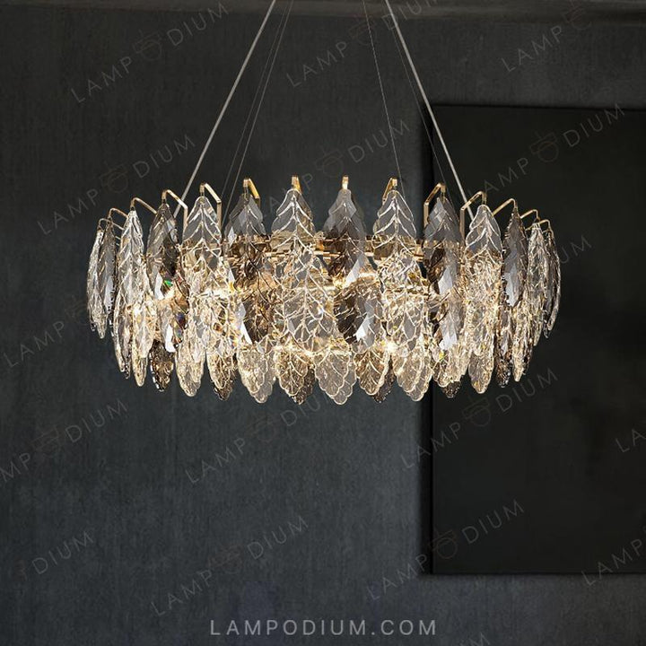 Circular chandeliers and light fixtures KARELLA