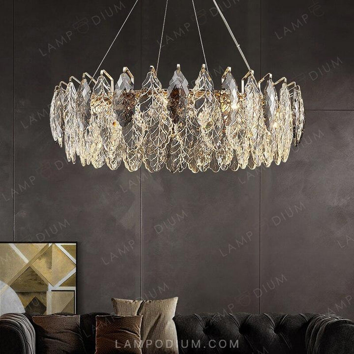 Circular chandeliers and light fixtures KARELLA