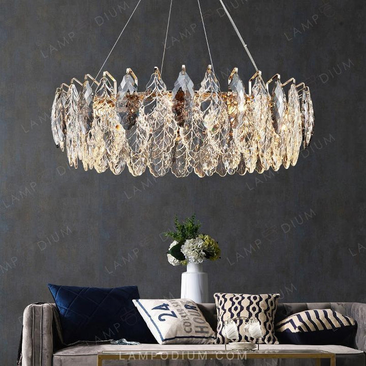 Circular chandeliers and light fixtures KARELLA