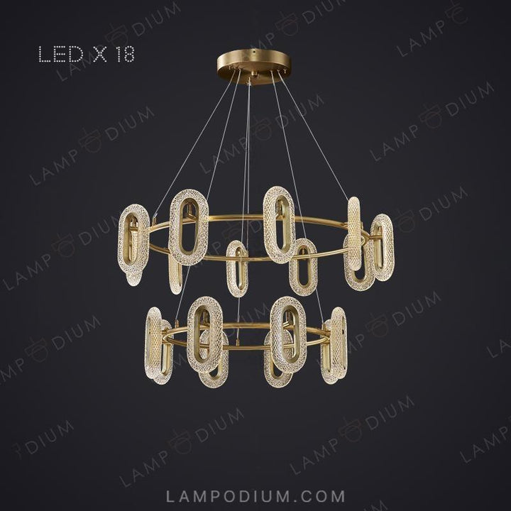 Ring chandeliers and lamps KEZIA Z