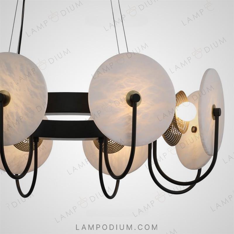 Circular chandeliers and lamps LAMBERT CH