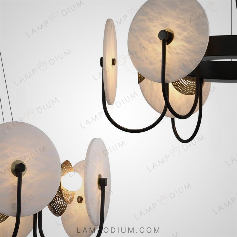 Circular chandeliers and lamps LAMBERT CH