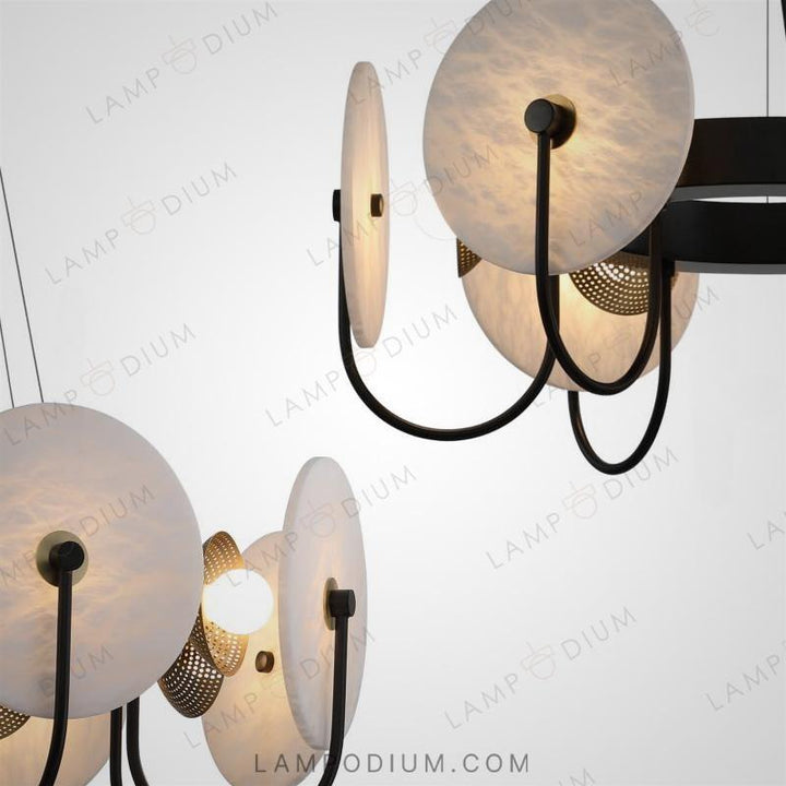 Circular chandeliers and lamps LAMBERT CH