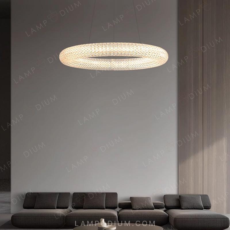 Circular chandeliers and lamps LASSE