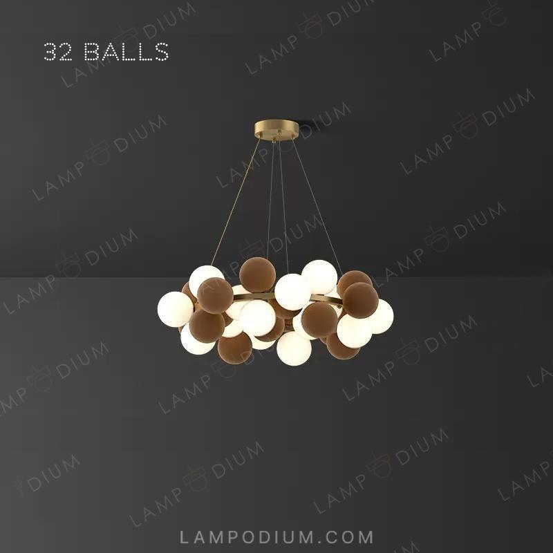 Circular chandeliers and light fixtures LATTE