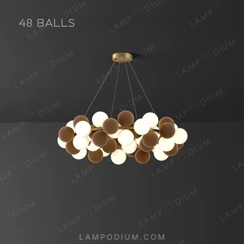 Circular chandeliers and light fixtures LATTE