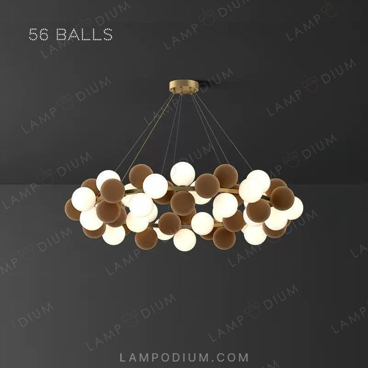 Circular chandeliers and light fixtures LATTE