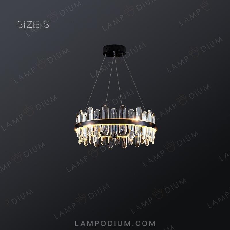 Circular chandeliers and light fixtures LAURENT