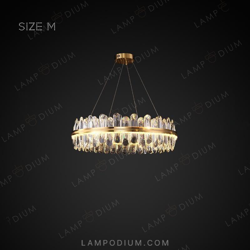 Circular chandeliers and light fixtures LAURENT