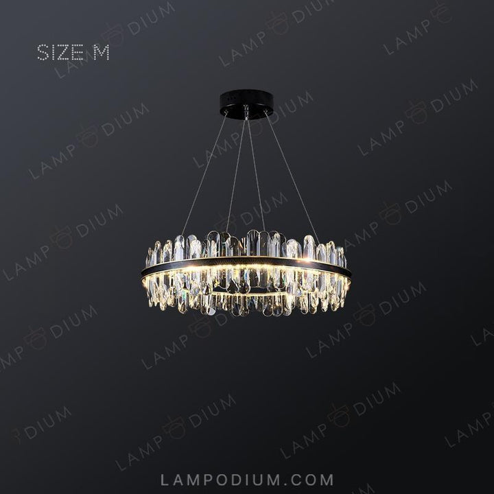 Circular chandeliers and light fixtures LAURENT